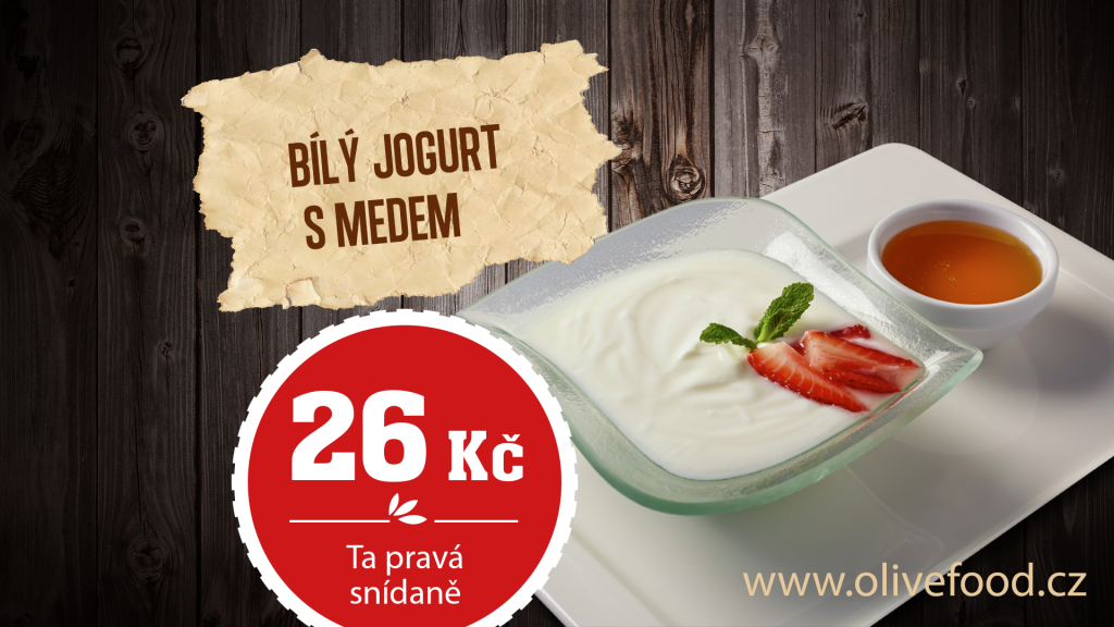 Bílý jogurt s medem   26 Kč